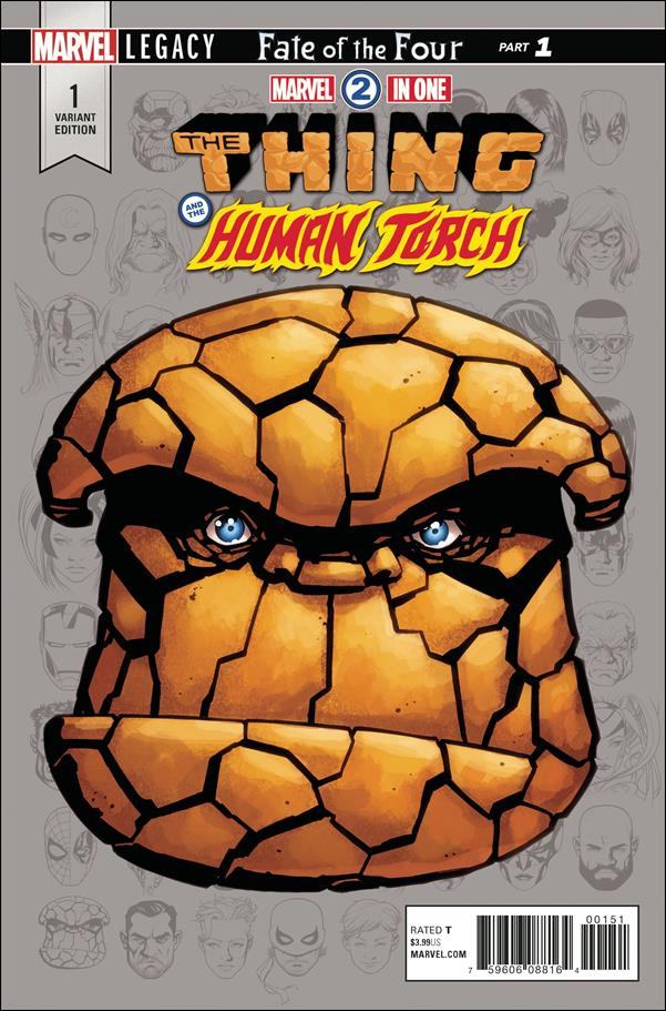 Marvel 2-In-One issue 1-D Mike McKone 1:10 Headshot Cover