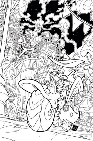 Darkwing Duck (2025) issue 1-P Ciro Cangialosi B&W 1:15 Virgin Cover