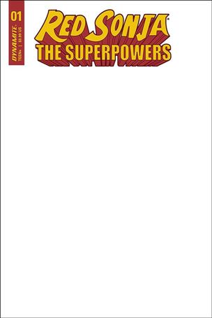 Red Sonja: The Superpowers issue 1-F Blank Authentix Cover