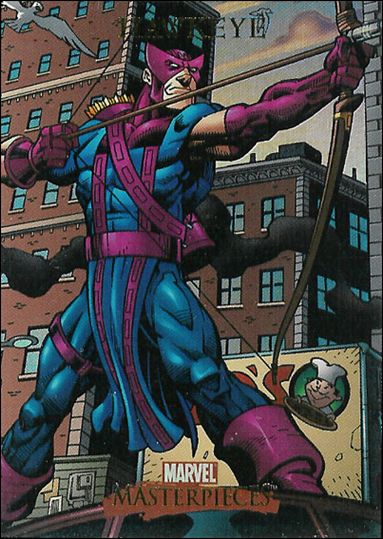 2007 Marvel Masterpieces (Parallel Foil Base Set) card 35 Hawkeye