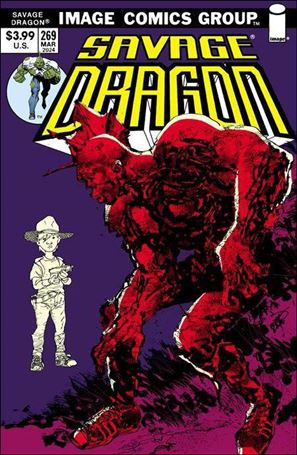Savage Dragon (1993) issue 269-D Erik Larsen Walking Dead Retro Trade Dress Cover