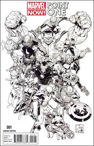Marvel NOW! Point One issue 1-C Joe Quesada 1:150 Sketch Cover