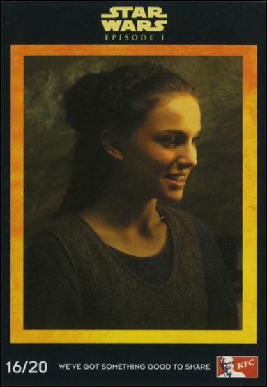 Star Wars: Episode I The Phantom Menace Kentucky Fried Chicken MALAYSIAN (Promo) card 16/20 Padme