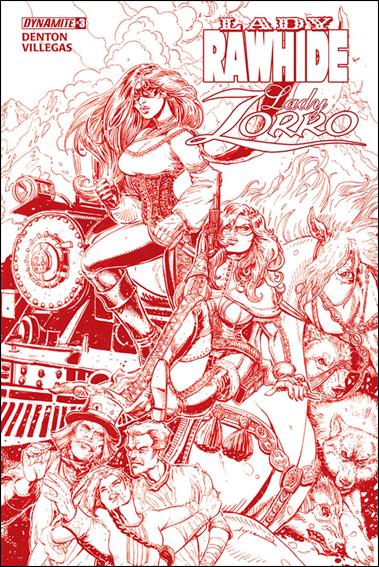 Lady Rawhide/Lady Zorro issue 3-C Blood Red Cover 1/50