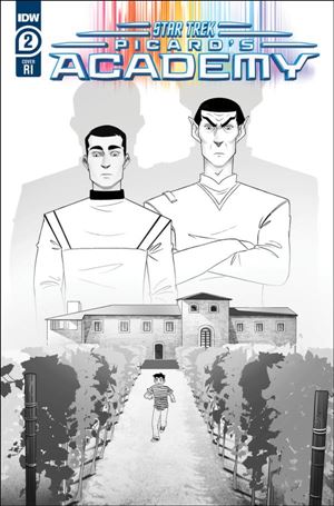 Star Trek: Picard's Academy issue 2-C Sweeney Boo 1:10 B&W Cover