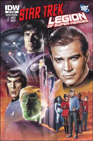 Star Trek/Legion of Super-Heroes issue 6-C J.K. Woodward 1:10 Cover