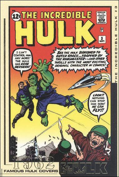Hulk Film and Comic Cards (Famous Hulk Covers Subset) card FC03 The Incredible Hulk Cover #3 - 1962