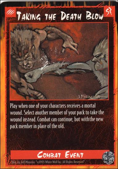 Rage Limited (Base Set) card 272 Taking the Death Blow 