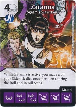 DC Comics Dice Masters Justice League  card 74 Zatanna - Backwards Magic