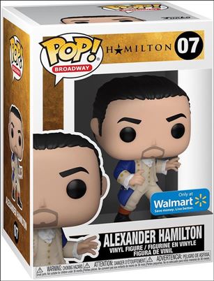 POP! Broadway figure 7 Alexander Hamilton (Blue Coat) Walmart Exclusive