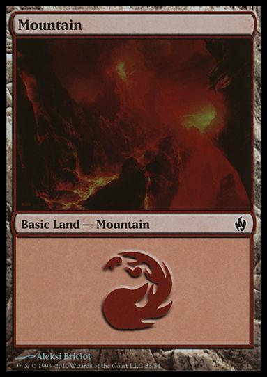 Magic the Gathering: Premium Deck Series: Fire & Lightning (Base Set) card 33 Mountain