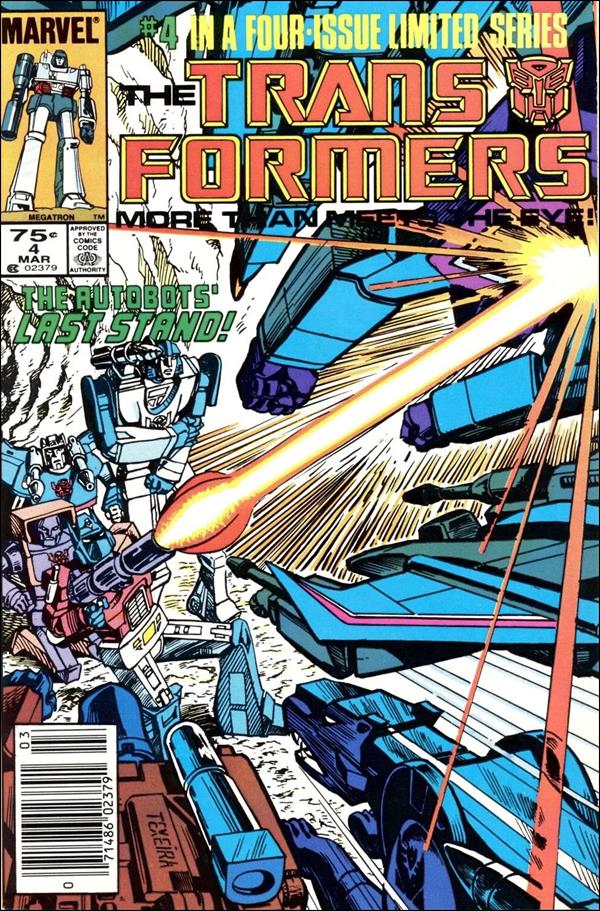 Transformers (1984) issue 4-B Newsstand Cover (1st Printing)