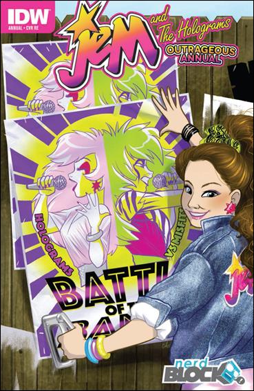 Jem and the Holograms Outrageous Annual issue 2015-C Nerd Block Cover