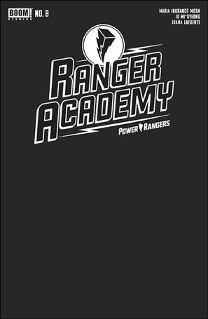 Ranger Academy issue 8-B Black Blank Sketch Cover