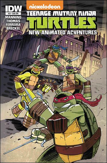 Teenage Mutant Ninja Turtles New Animated Adventures issue 24-B Patrick Parnell Subscription Cover