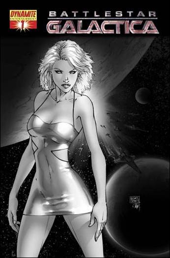 Battlestar Galactica (2006) issue 1-E Michael Turner Black & White Cover