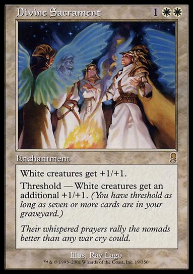 Magic the Gathering: Odyssey (Base Set) card 19 Divine Sacrament