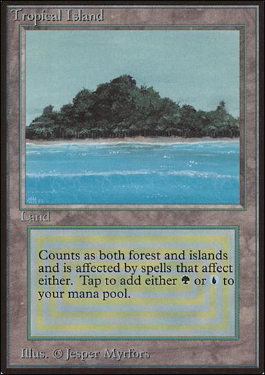 Magic the Gathering: Limited Edition Beta (Base Set) card 284 Tropical Island