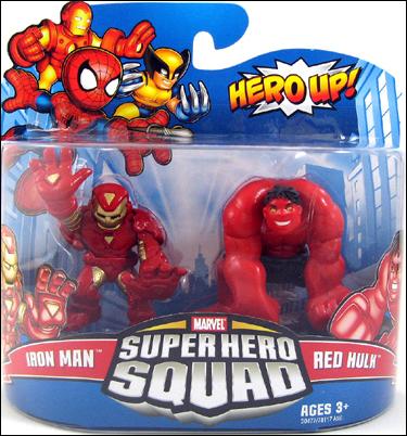 Marvel Super Hero Squad figure 81 Iron Man and Red Hulk