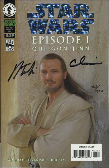 Star Wars: Episode I Qui-Gon Jinn issue nn-E DF Holo Photo (Signed Teranishi & Chuckry) 1/10000