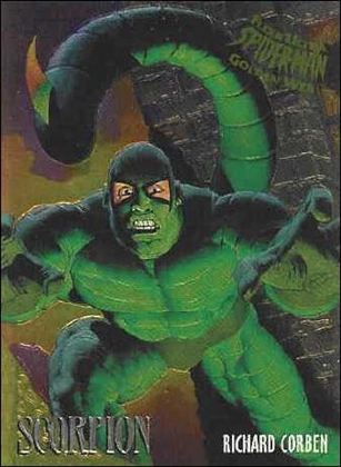 Fleer Ultra Spider-Man (Golden Web Subset) card 6 Scorpion