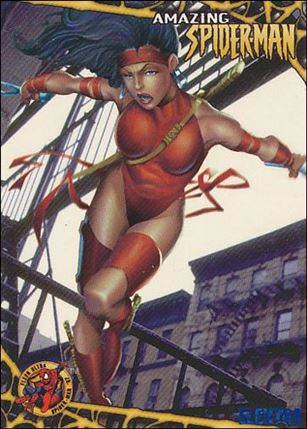 1997 Fleer Ultra Spider-Man (Base Set Blue) card 44 Elektra