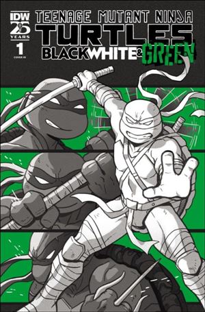 Teenage Mutant Ninja Turtles: Black, White, & Green issue 1-D Paulina Ganucheau 1:10 Foil Cover