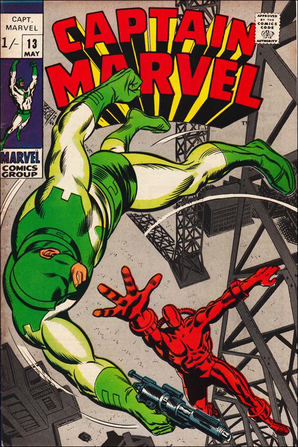 Captain Marvel (1968) issue 13-B UK Price Cover