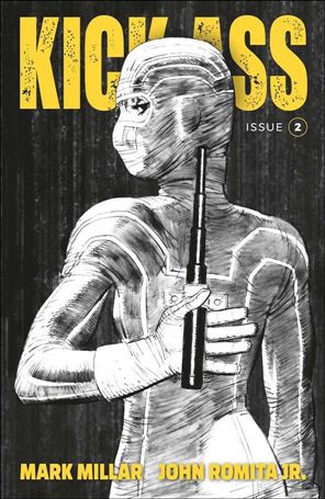 Kick-Ass (2018) issue 2-B john Romita Jr Black and White Cover