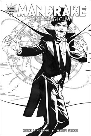 King: Mandrake the Magician issue 2-D Wilfredo Torres 1:25 Black & White Cover