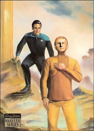 Star Trek Master Series: Series 2 (Crew Triptych Subset) card F9 The Crew of Deep Space Nine Card 3 of 3