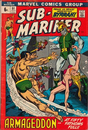 Sub-Mariner (1968) issue 51-B UK Price Cover
