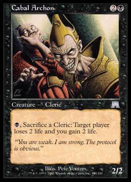 Magic the Gathering: Onslaught (Base Set) card 129 Cabal Archon
