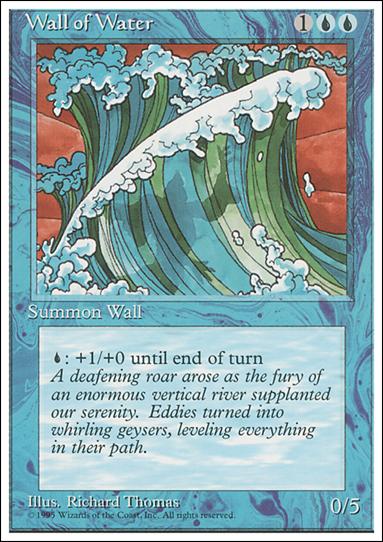 Magic the Gathering: 4th Edition (Base Set) card 114 Wall of Water
