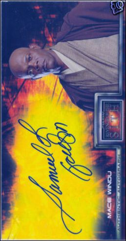 Star Wars: Revenge of the Sith Widevision (Autograph Subset) card 5 Samuel L. Jackson - Mace Windu