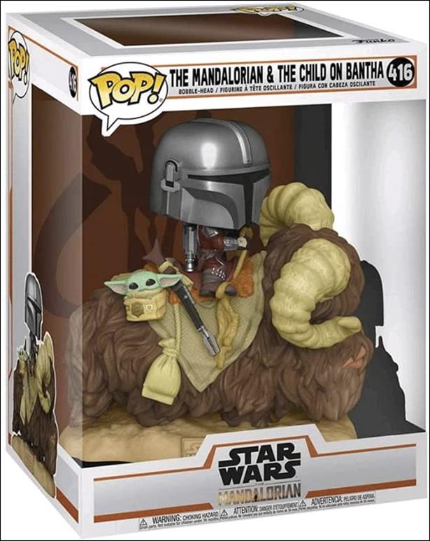 POP! Star Wars figure 416 The Mandalorian & the Child on Bantha