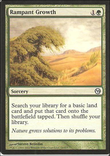 Magic the Gathering: Duels of the Planeswalkers (Base Set) card 79 Rampant Growth