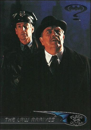 Batman Forever Fleer Ultra (Base Set) card 38 The Law Arrives