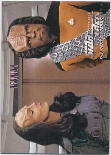 Star Trek: The Next Generation - The Episode Collection Season Four (Base Set) card 340 Reunion, Episode 81A