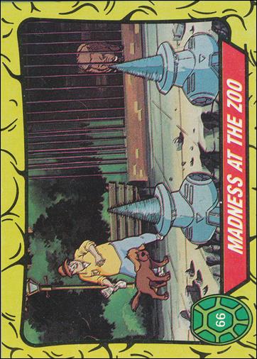 Teenage Mutant Ninja Turtles: Series 1 (Base Set) card 66 Madness at the Zoo!