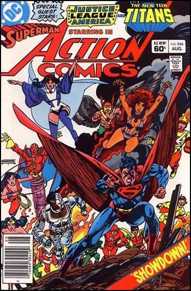 Action Comics (1938) issue 546-B Newsstand Cover