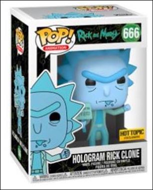 POP! Animation figure 666 Hologram Rick Clone