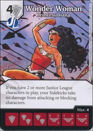 DC Comics Dice Masters Justice League  card 73 Wonder Woman - Princess Diana