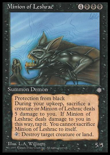 Magic the Gathering: Ice Age (Base Set) card 150 Minion of Leshrac
