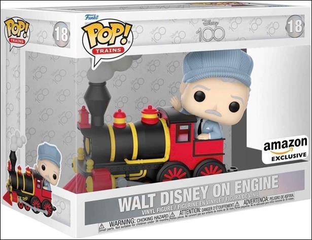 POP! Trains figure 18 Walt Disney on Engine Amazon Exclusive