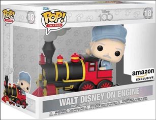POP! Trains figure 18 Walt Disney on Engine Amazon Exclusive