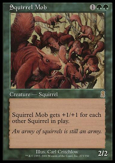 Magic the Gathering: Odyssey (Base Set) card 273 Squirrel Mob
