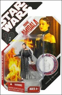 Star Wars: 30th Anniversary Collection 3 3/4" Action Figures (2007) figure 56 Padme Amidala (Naboo Senator) w/ Collector Coin