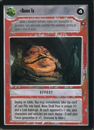 Star Wars: Jabba's Palace Sealed Deck (Base Set) card 13 Ounee Ta