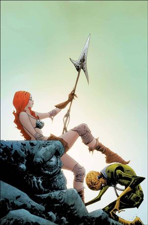 Red Sonja Attacks Mars issue 4.00-L Jae Lee Virgin 1:10 Cardstock Cover
